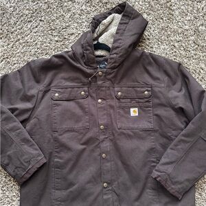 Carhartt Brown Hooded Jacket OJ3826-M Size 2XL